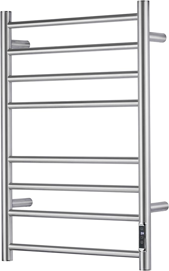 Towel Warmer Bathroom Wall Mounted Drying Rack Plug-in Electric Heated Towel by SHARNDY