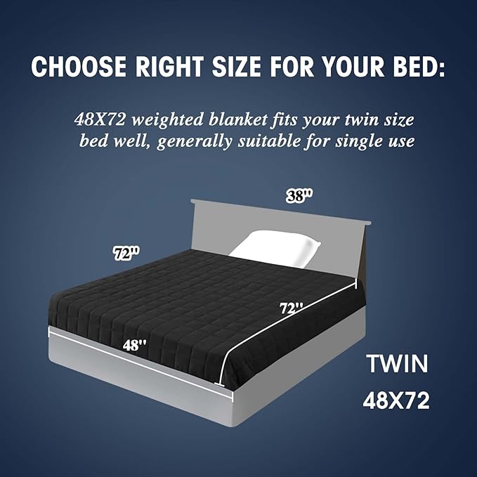 yescool Weighted Blanket for Adults Cooling Heavy Blanket for Sleeping Perfect - Image 2