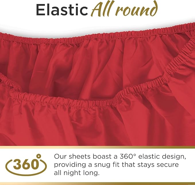 Ultra Soft Microfiber Full XL Fitted Sheets – 1800 Thread Count, Deep 15” Pocket - Image 2