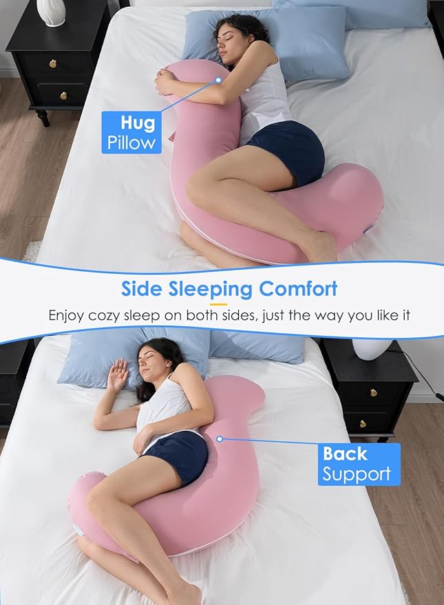 QUEEN ROSE Cooling Body Pillow, Full Body Support Pillow - Image 4