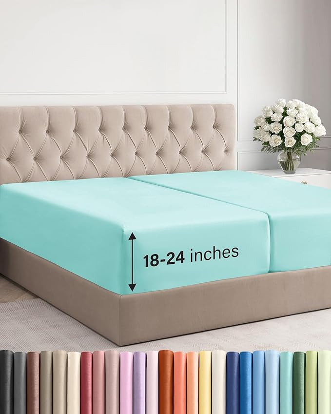 Extra Deep Split King Fitted Sheet by CGKUnlimited