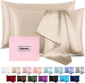 Silk Pillow Cases 2 Pack Mulberry Silk Pillow Cases Soft Breathable Both Sided by Casbrove