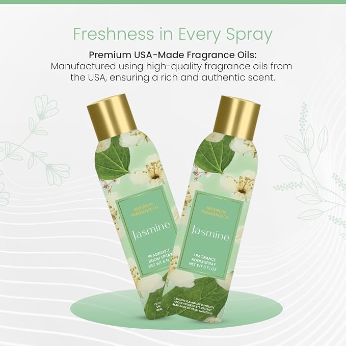 Brooklyn Fragrance Co. Spring Floral Room Spray – Premium Jasmine Air Freshener - Image 4