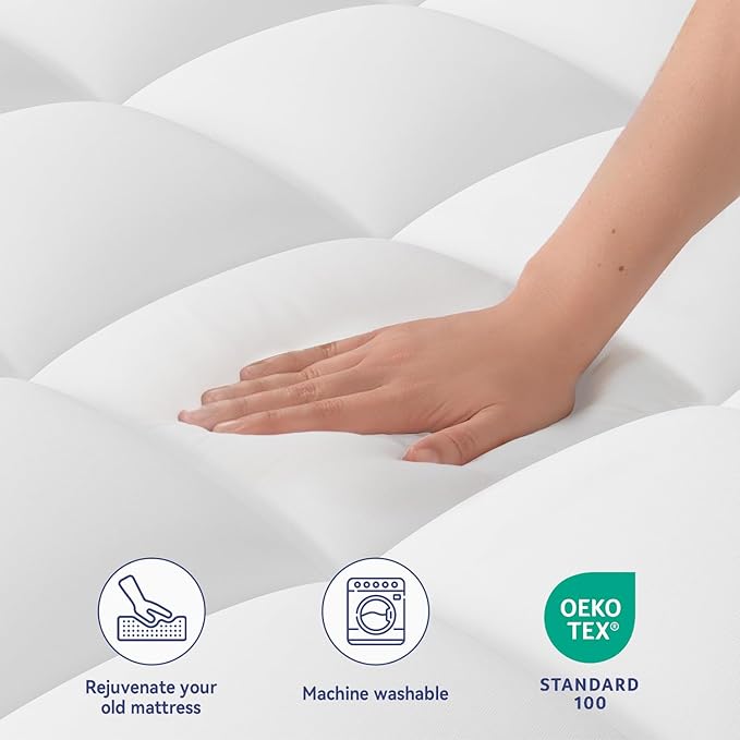 ELEMUSE Cal King Mattress Topper - Image 3