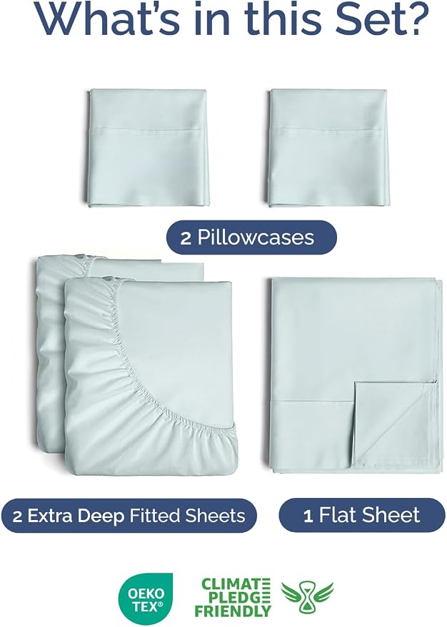 Extra Deep Split King Sheet Set - Image 2