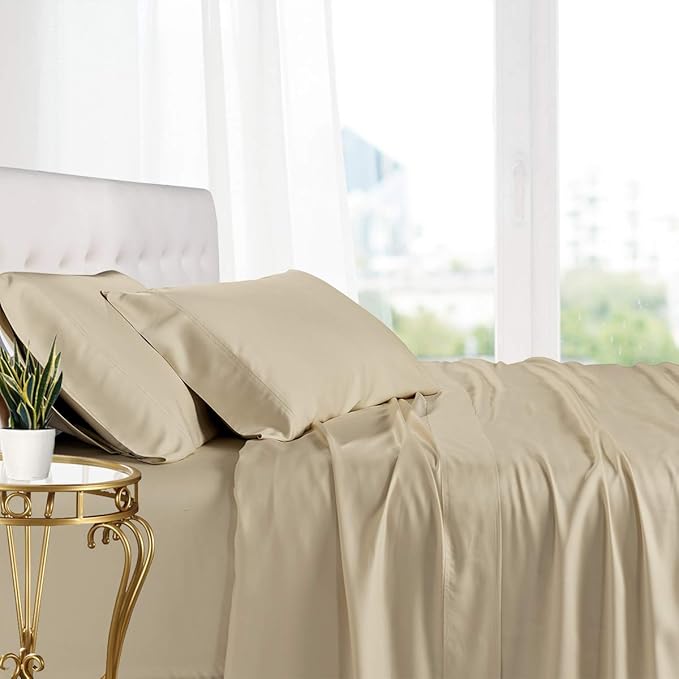Royal Hotel Bedding 100% Natural Viscose Made from Bamboo Sheets, Soft Cooling by RoyalHotelBedding
