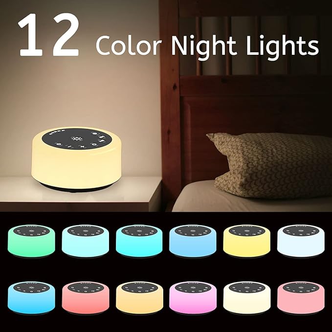 Soother Sleep Sound Machine Night Light White Noise Machine - Image 3