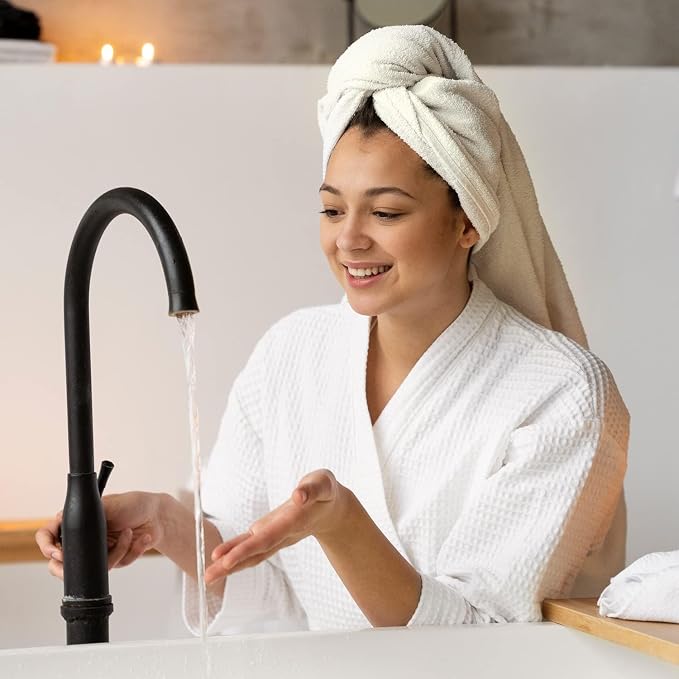 KAHAF COLLECTION 6 Pack Bath Towels Set 100% Ring Spun Cotton, Lightweight - Image 3