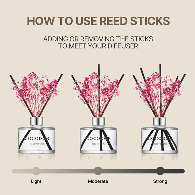COCODOR Preserved Flower Reed Diffuser/Flower Garden/6.7oz/1Pack / Home - Image 4