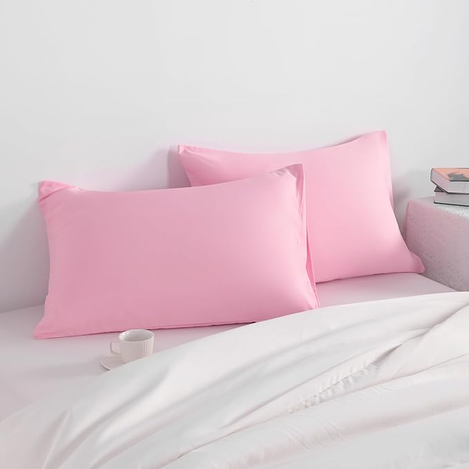 NTBAY Standard Pillow Cases Set of 2, 2 Pack Brushed Microfiber 20x26 Pillow - Image 2
