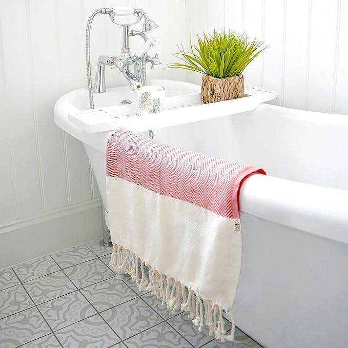 Bazaar Anatolia Turkish Beach Towel 100% Cotton Bath Towels 71x39 Quick Dry - Image 7