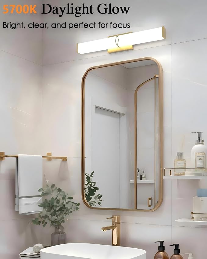Bathroom Light Fixtures Over Mirror, Bathroom Vanity Light, 24inch Dimmable 25W - Image 2