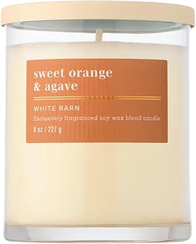 Bath & Body Works Single Wick Candle, Sweet Orange & Agave Candle, Long-Lasting by BathBodyWorks