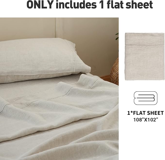 Simple&Opulence French Linen Flat Sheet - Image 6