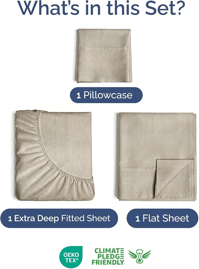 Extra Deep Twin Sheet Set - Image 2