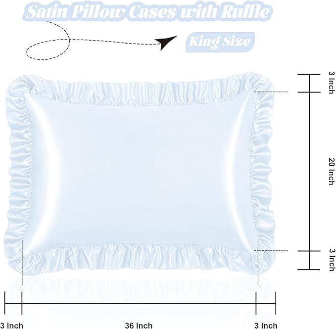 Homiest Ruffle Satin Pillowcase - Image 3