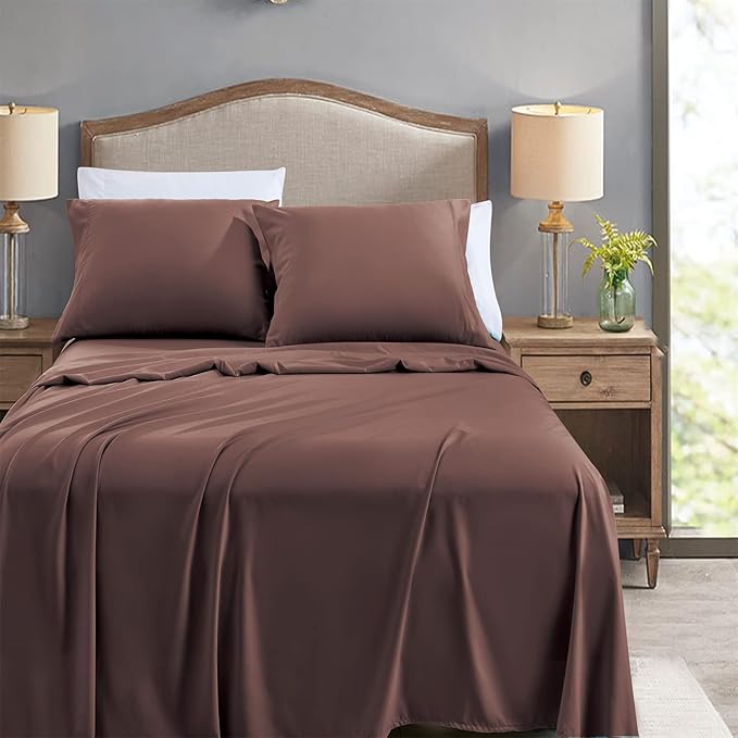 FreshCulture Full Flat Sheets Only, Soft Microfiber Bedding Sheets - Image 2