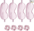 Satin Eye Mask 8Pcs Silk Sleep Masks Silky Blindfold Eyeshade Blackout Eyes by WJingYiJia