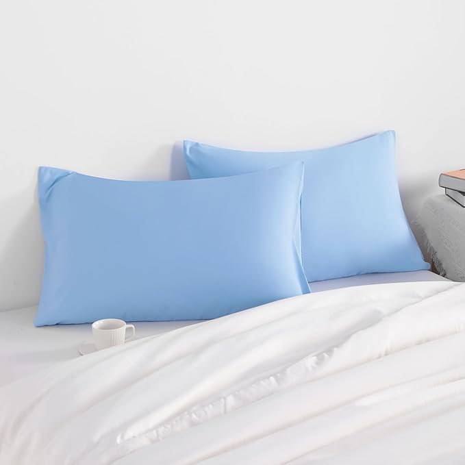 NTBAY King Pillow Cases Set of 2, 2 Pack Brushed Microfiber 20x36 Pillow Cases - Image 2
