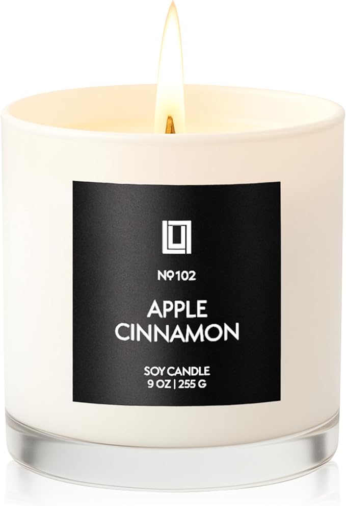 Lulu Candles | Apple Cinnamon | Luxury Scented Soy Jar Candle | Hand Poured in - Image 2