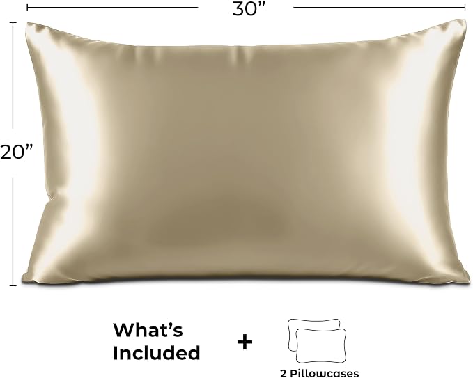 Pure Bedding Satin Pillowcase 2 Pack - Image 6