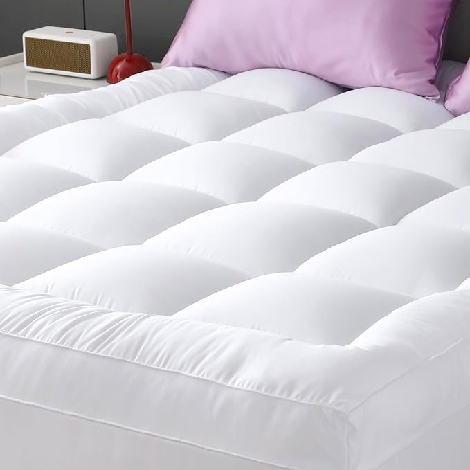 YUGYVOB Mattress Pad Extra Thick, and Breathable Twin XL Mattress Topper 8-21" by PremiumHomeLinens