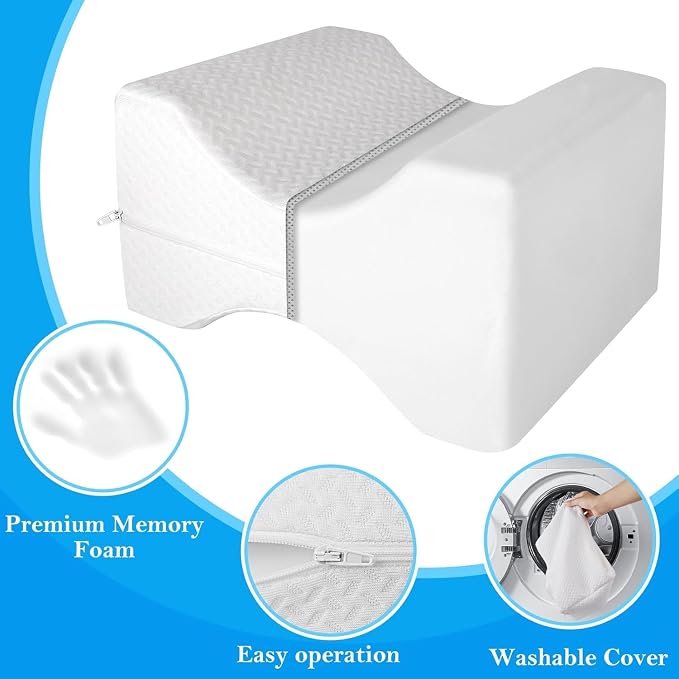BlissTrends Memory Foam Knee Pillow, Knee Pillow - Image 2