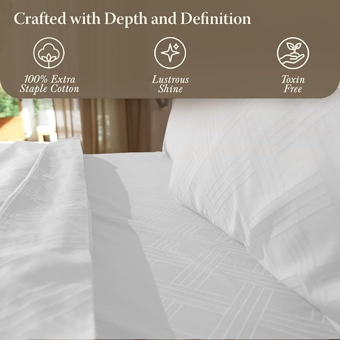 Threadmill Luxury 100% Cotton Queen Bed-Sheets - Image 6