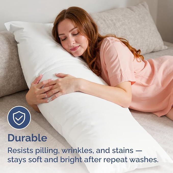 Body Pillowcases Set of 2-20x54 Long Body Pillow Case - Image 4