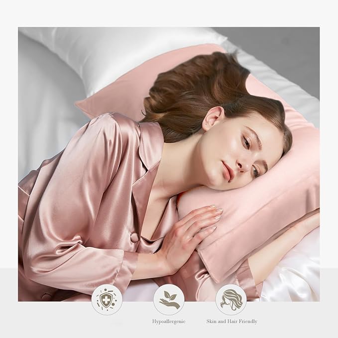 WishSmile Cooling King Pillow Cases Set of 2 Breathable Cool Silky Soft - Image 2