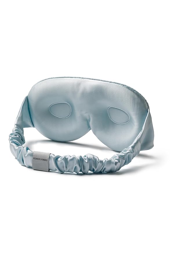 Fishers Finery 25 Momme 100% Organic Mulberry Silk 3D Sleep Eye Mask by FishersFinery