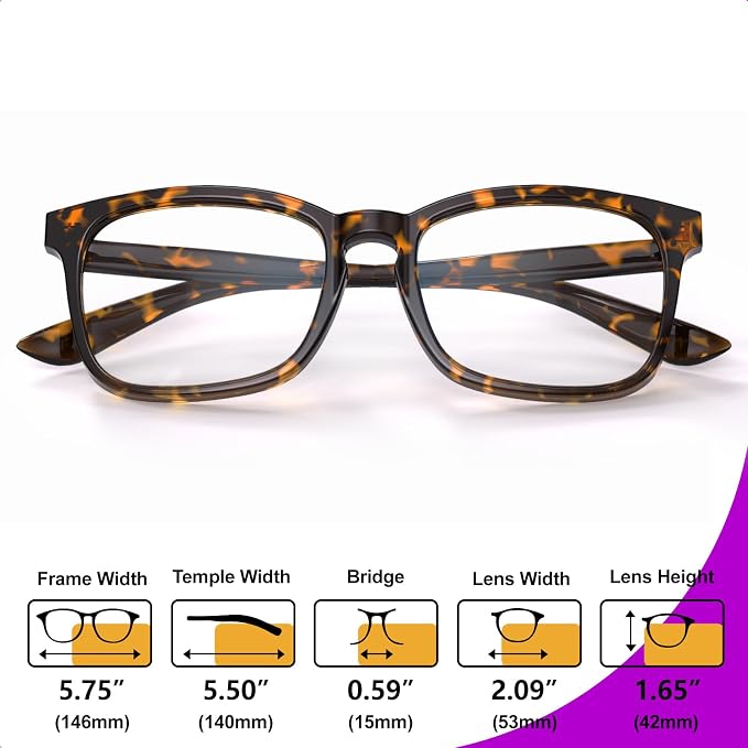 VISOONE Blue Light Blocking Glasses Square - Image 5