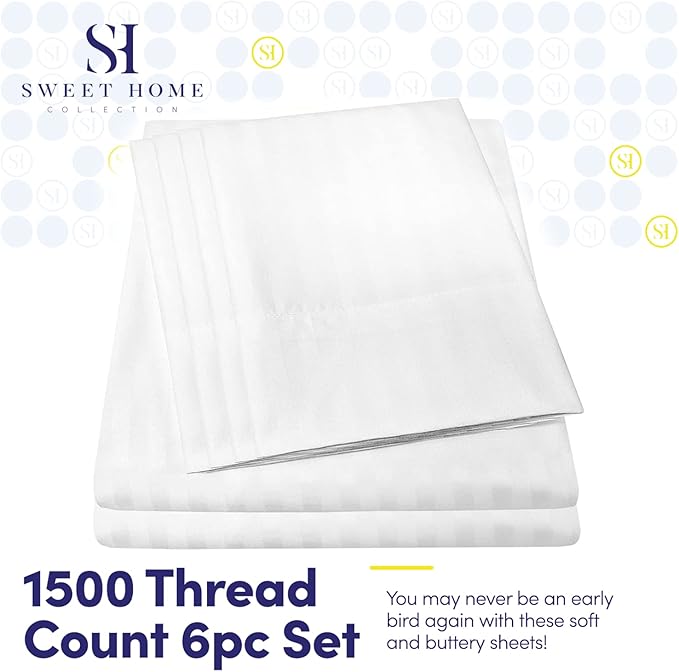 Dobby Stripe Queen Sheets - Image 2