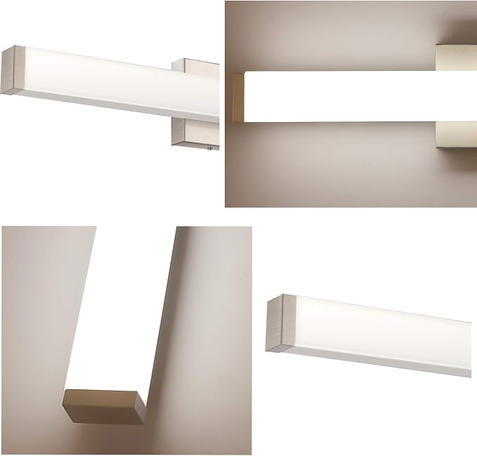 40 Inch Brushed Nickel LED Bathroom Vanity Light, 24W 4000K Natural White - Image 5