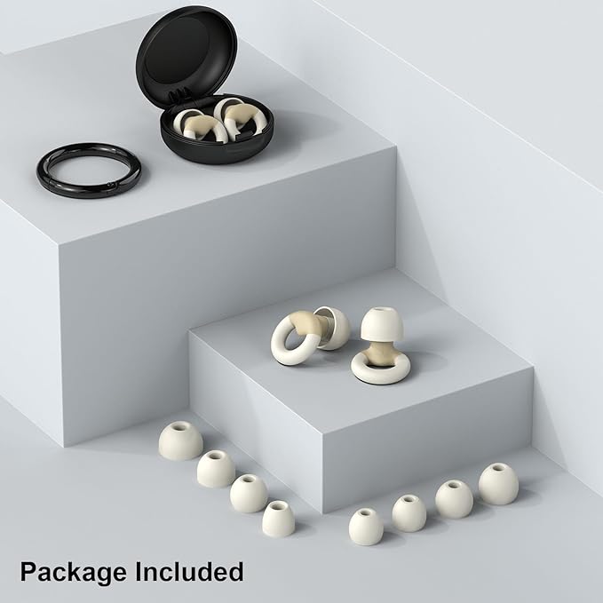 JUSTRVN Ear Plugs for Sleeping, 2 Pairs of Reusable Earplugs for Noise - Image 7
