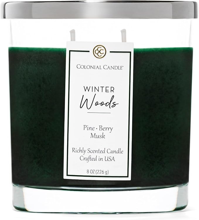 Colonial Candle Winter Woods Scented Candle Jar, Highly Fragranced Candles by ColonialCandle