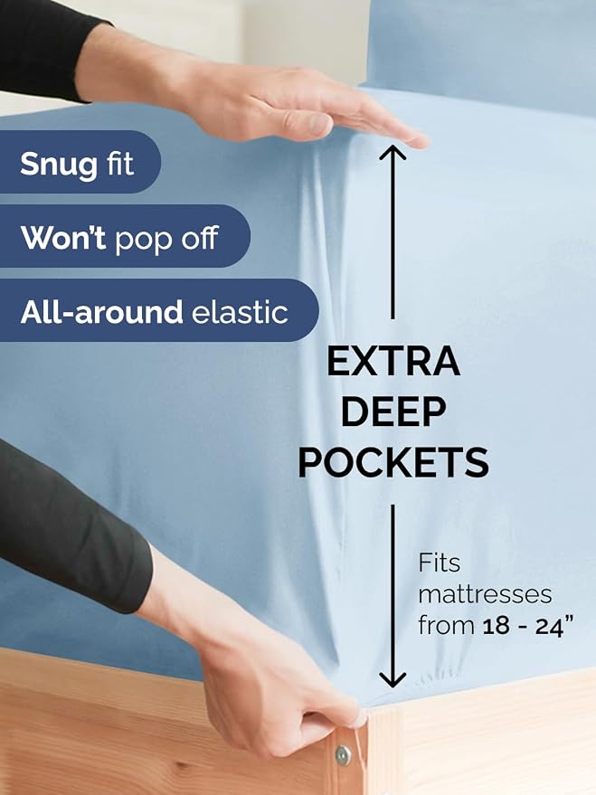 Extra Deep Cal King Fitted Sheet - Image 2