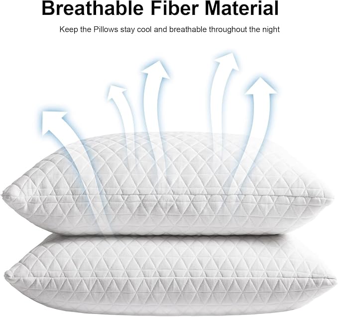 KEYOOHOME Shredded Memory Foam Pillows - Image 2