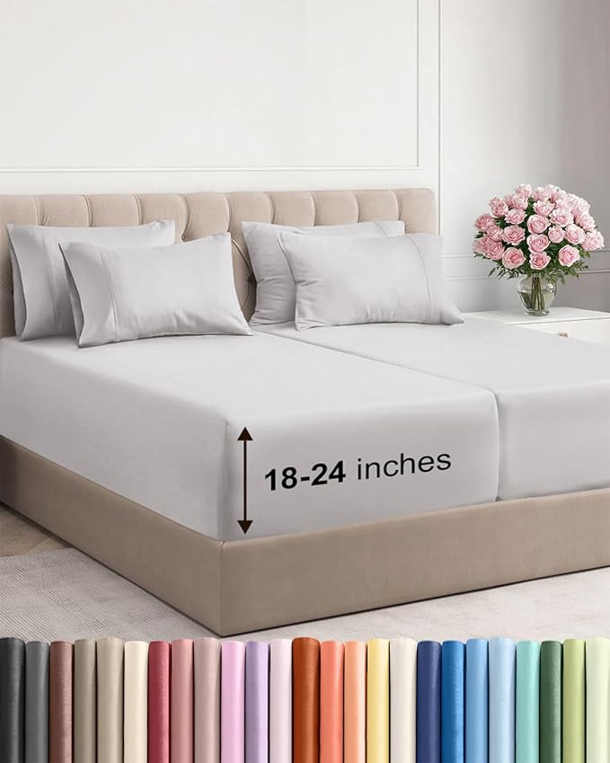 Extra Deep Split King Sheet Set by CGKUnlimited