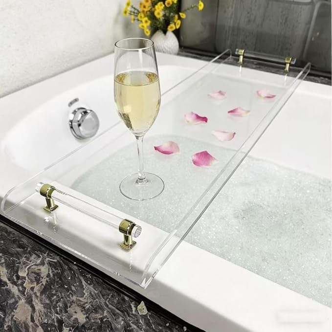 WANLIAN 33inch Luxury Bathtub Caddy Tray - Image 4