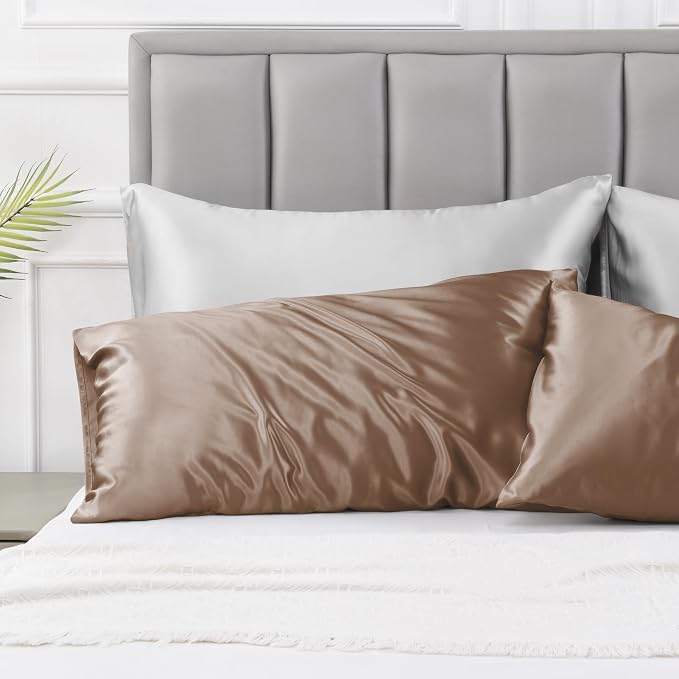 Love's cabin Satin Pillowcase Set of 2 Standard Size 20x26, Cooling Pillow - Image 3
