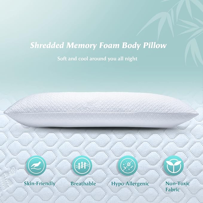 Rainmr Extra Long Body Pillow Memory Foam 160x50cm – Body Pillows - Image 7