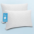 OAISZ Shredded Memory Foam Pillows, Cooling Bed Pillows Queen Size Set of 2 by OAISZ