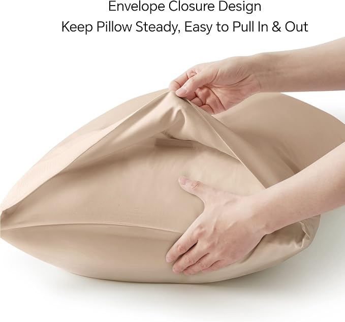 BEDELITE Pillow Cases Queen Size Set of 2, Rayon Derived from Bamboo, Cooling - Image 6
