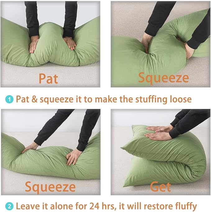 WhatsBedding Memory Foam Body Pillow - Image 6