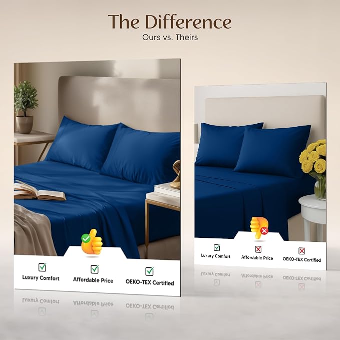 Utopia Bedding King Size Sheet Set – 4 Piece Bed Sheets, Soft and Breathable - Image 6