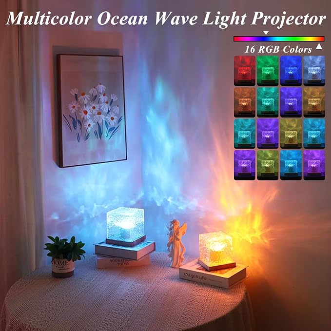 2Pack Aurora Ocean Wave Lights Projector, 16 Colors 4 Modes Northern Lights - Image 3
