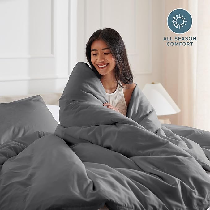 Bare Home Bedding Duvet Cover Oversized Queen Size - Image 3