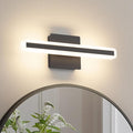 JUSHENG Black Vanity Lights for Bathroom, 5CCT Dimmable Bathroom Light Fixtures by JUSHENG