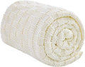 Knitted Weighted Blanket for Adult, No Beads Heavy Blanket 60” x 80'' 10lbs by Unknown